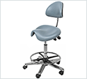HAN9555 Medi Saddle Chair with back rest & Foot Rest