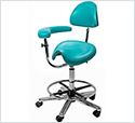 HAN9565 Medi Tilt Saddle Chair with Arm/ Torso support & Pneumatic Foot Control
